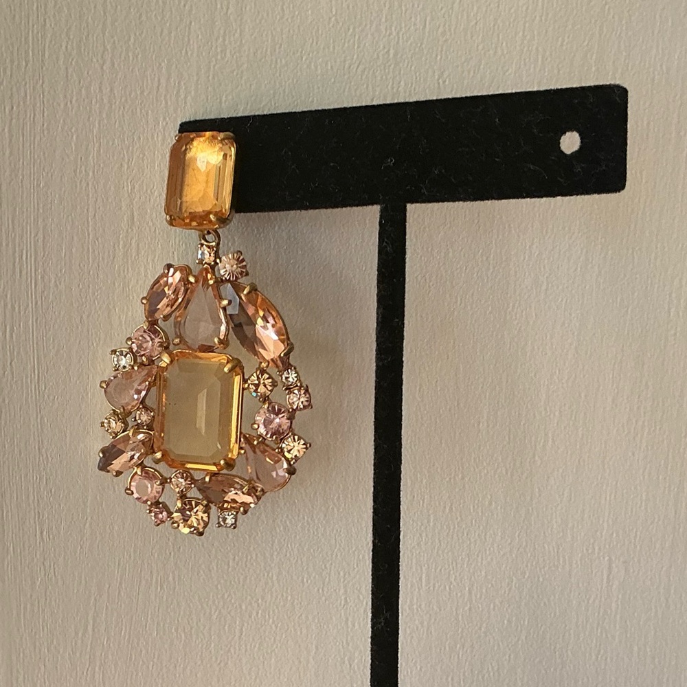 J Crew Crystal Statement Drop Earring - image 1